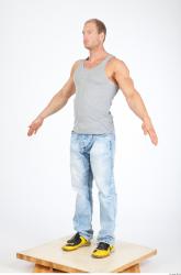 Whole Body Man Animation references White Casual Muscular